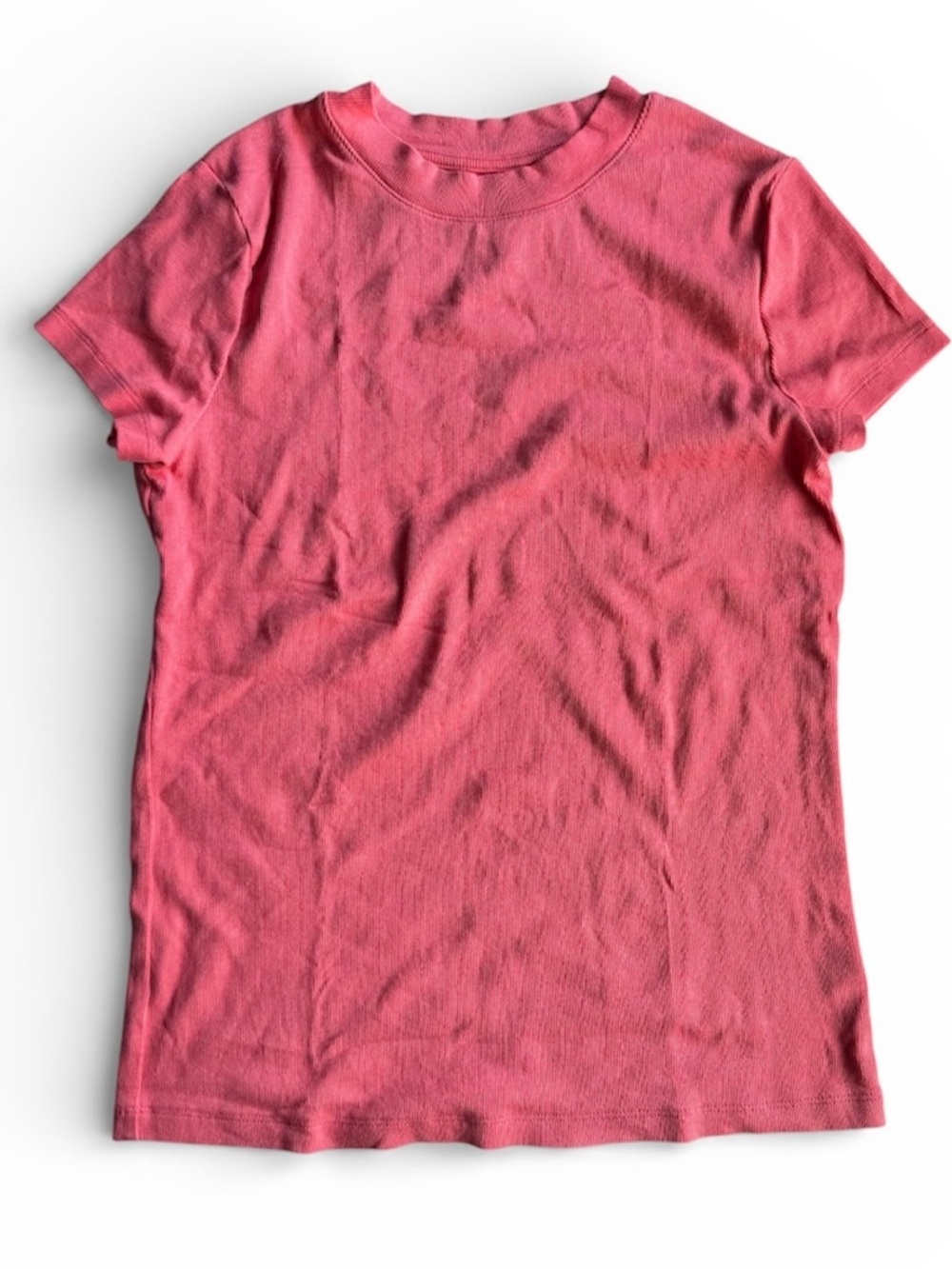 A New Day pink ribbed knit shirt, size large